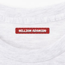 Waterdichte Stoffen Naamlabels Voor Kleding Met Pl