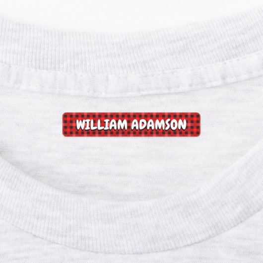 Waterdichte Stoffen Naamlabels Voor Kleding Met Pl Labels (Aangebracht)