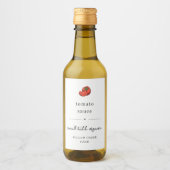 Waterdichte Tomatensaus, Marinara, Pasta Label Wijn Etiket (Voorkant)