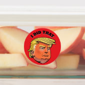 Waterdichte TRUMP stickers IK DEED DAT (Aangebracht)