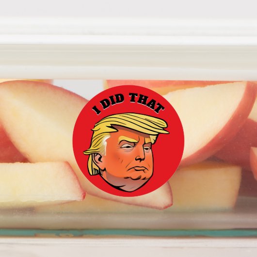 Waterdichte TRUMP stickers IK DEED DAT (Aangebracht)