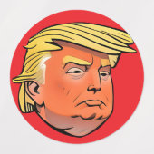 Waterdichte TRUMP-stickers Labels (Design 1)
