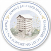 Waterdichte Venster of Auto Imker Honing Sticker (Voorkant)