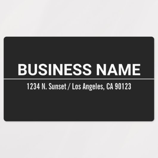 Waterdichte Vette Zwart & Witte Etiketten Labels (Design 3)