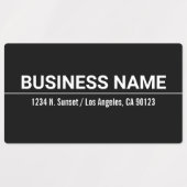 Waterdichte Vette Zwart & Witte Etiketten Labels (Design 1)