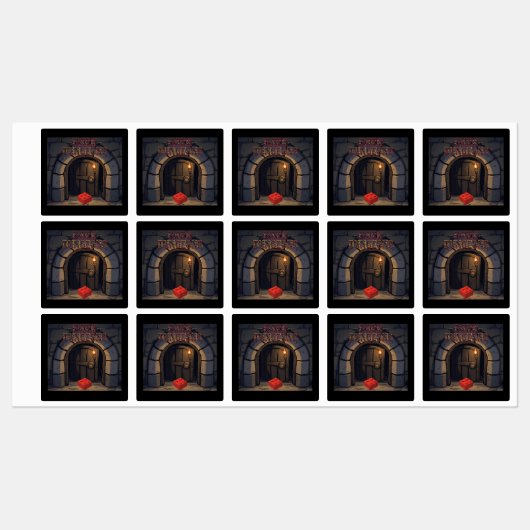 waterdichte vinyl Dark Dungeons sticker (Vel)