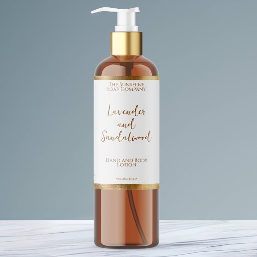 Waterdichte witgouden folie cosmetica flesetiket sparkling wijnetiket