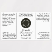 Waterdichte witte cosmetica druppelaar flesetiket labels (Design 1)