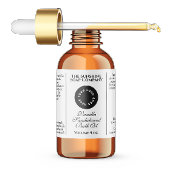 Waterdichte witte cosmetica druppelaar flesetiket labels