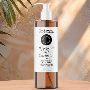Waterdichte witte cosmetica fles label toevoegen l sparkling wijnetiket