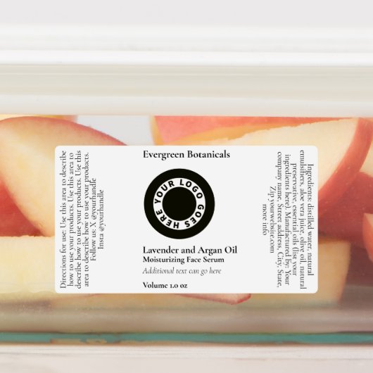 Waterdichte witte druppelaar Flesetiket w Logo Labels (Aangebracht)