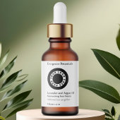 Waterdichte witte druppelaar Flesetiket w Logo Labels