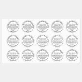 waterdichte witte zwarte zeep labels (Vel)