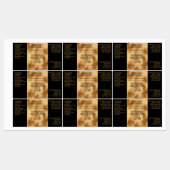 waterdichte zeep - label - zwart en goud (Vel)