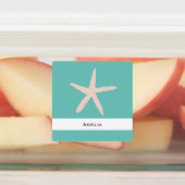 Waterdichte zeesterren naamlabels voor schoolkamp labels (Aangebracht)