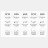 Waterdichte zelfgemaakte balsem sticker (Vel)