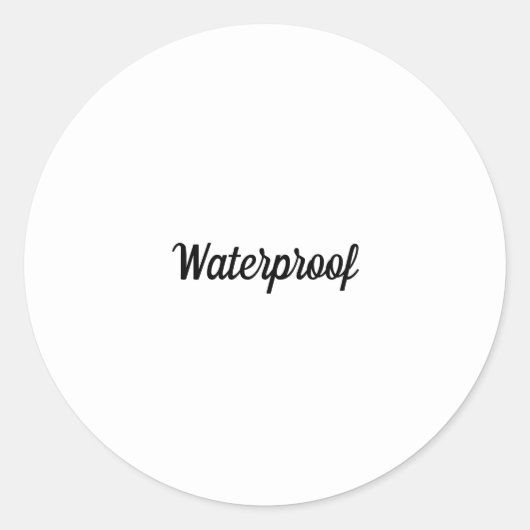 Waterdichte Zwart Witte Spatvrij Pakket Label (Voorkant)
