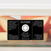 Waterdichte zwarte cosmetica druppelflesetiket labels (Aangebracht)