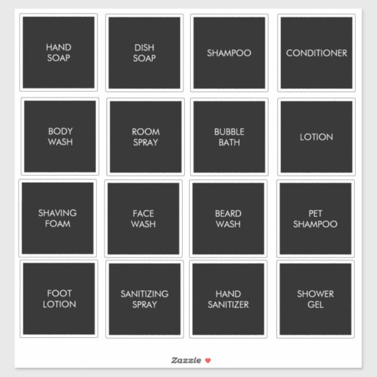  waterdichte zwarte dispenser labels (Vel)