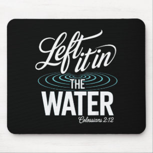 Waterdoop vernieuwd in Christus christelijk geloof Muismat