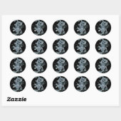 Waterdraak 2012 ronde sticker (Vel)