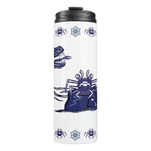 Waterdraak en monsterkrab thermosbeker (Voorkant)