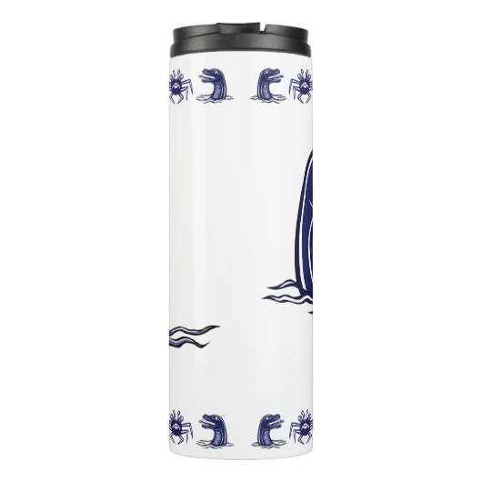 Waterdraak en monsterkrab thermosbeker (Achterkant)