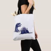 Waterdraak en monsterkrab tote bag (Dichtbij)