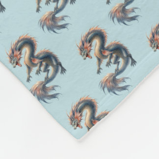 Waterdraak Fleece Deken