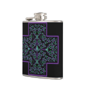 Waterdraak Keltisch Kruis Heupfles (Links)