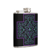 Waterdraak Keltisch Kruis Heupfles (Rechts)