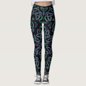 Waterdraak Keltisch Kruis Leggings (Voorkant)