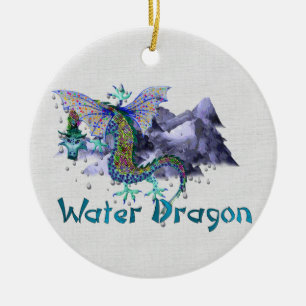 Waterdraak Keramisch Ornament