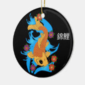 Waterdraak Koi Fish, siervisje Keramisch Ornament (Links)