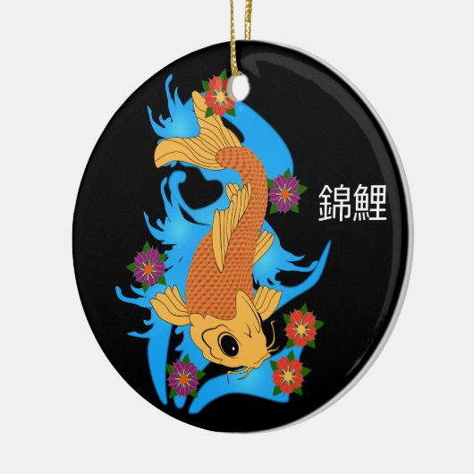 Waterdraak Koi Fish, siervisje Keramisch Ornament (Links)