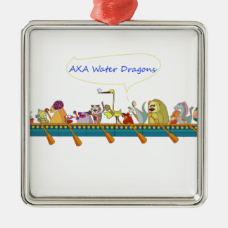 Waterdraak Metalen Ornament