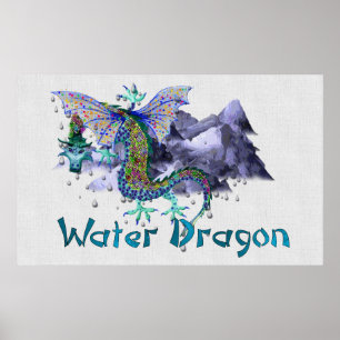 Waterdraak Poster