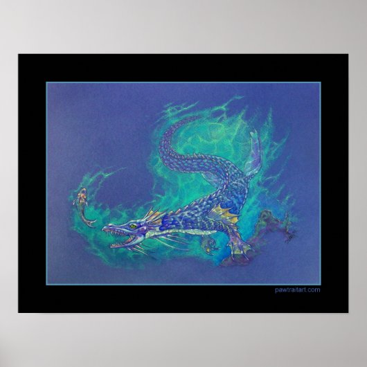 Waterdraak Poster (Voorkant)