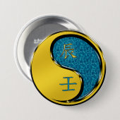Waterdraak Ronde Button 7,6 Cm (Voorkant /achterkant)