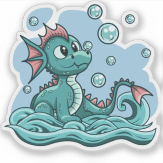 Waterdrakensticker Sticker
