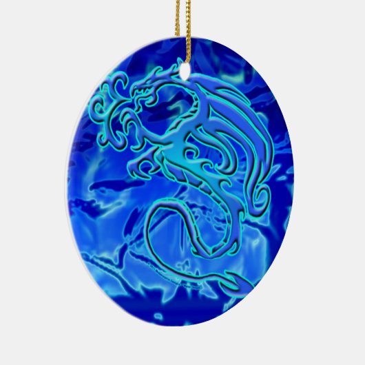 Waterdrakenversiering Keramisch Ornament (Rechts)