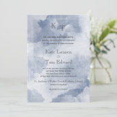 Waterdromen | huwelijksuitnodiging kaart (Staand voorkant)