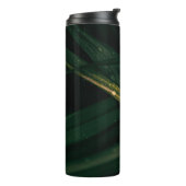 WATERDROPEN OP GROENE LEZEN THERMOSBEKER (Gedraaid links)