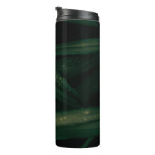 WATERDROPEN OP GROENE LEZEN THERMOSBEKER (Geroteerd rechts)