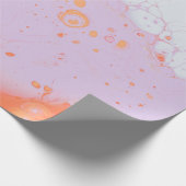 WATERDROPEN OP RODE OPPERVLAK CADEAUPAPIER (Hoek)