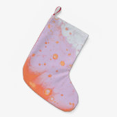 WATERDROPEN OP RODE OPPERVLAK KLEINE KERSTSOK (Voorkant (Hangend))