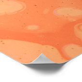 WATERDROPEN OP RODE OPPERVLAK POSTER (Hoek)