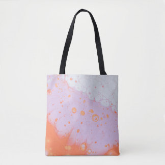 WATERDROPEN OP RODE OPPERVLAK TOTE BAG