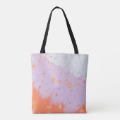 WATERDROPEN OP RODE OPPERVLAK TOTE BAG (Achterkant)