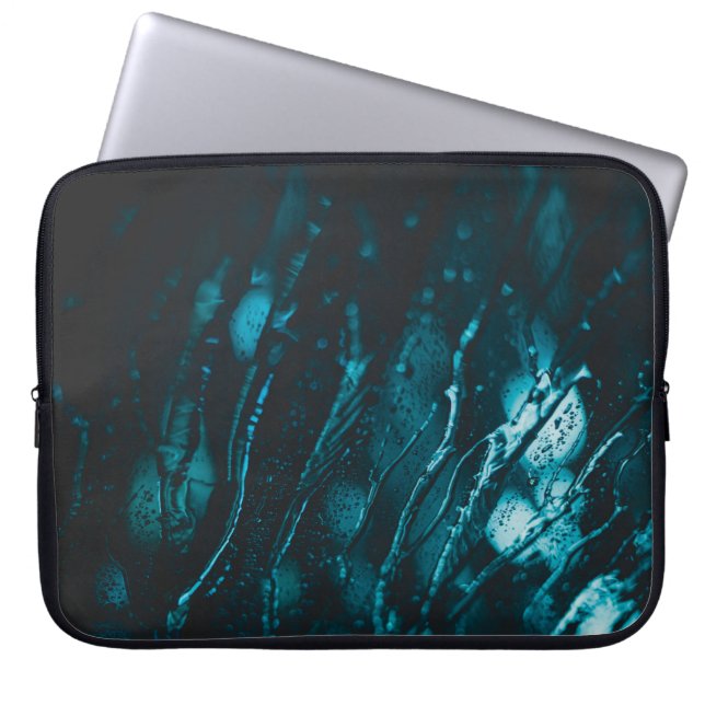 WATERDROPLET OP GLAS LAPTOP SLEEVE (Voorkant)